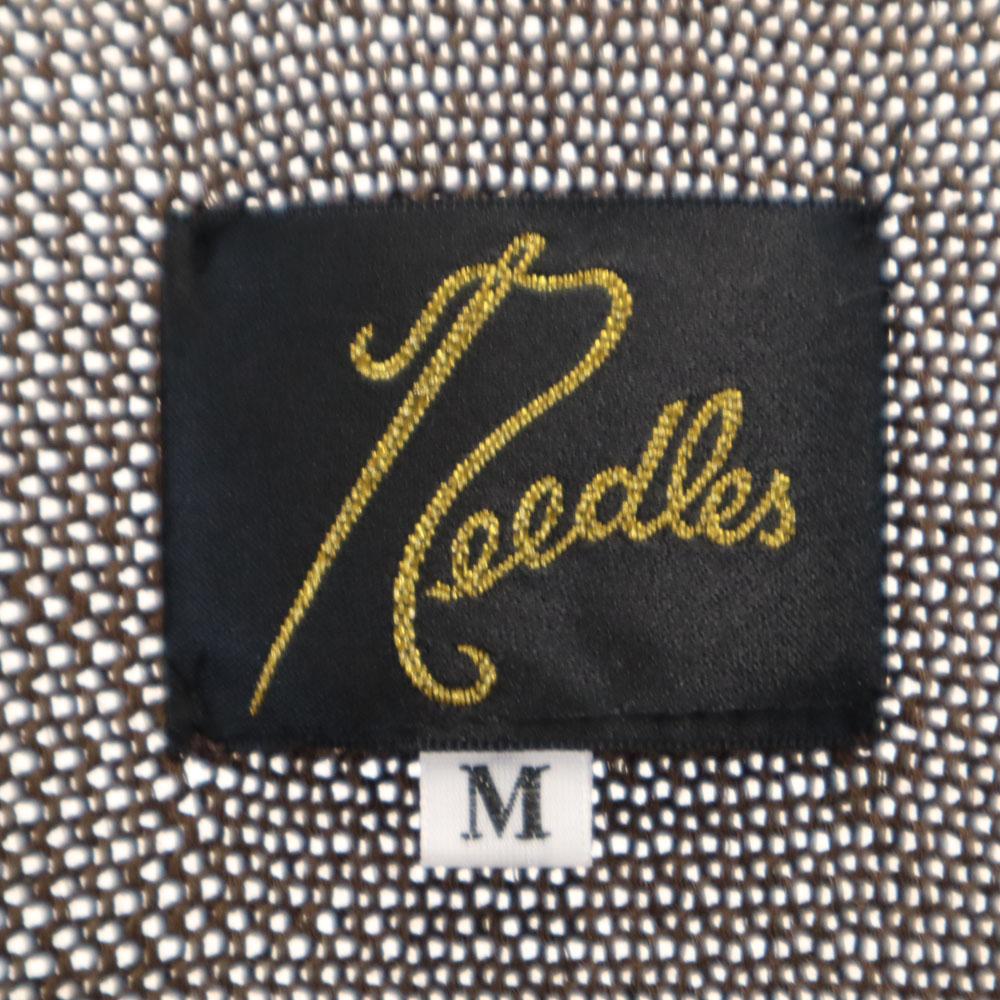 Needles made in Japan Striped Pattern Long sleeve V neck knit cardigan M Men's Used