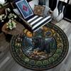 Bear Nature Harmony Round Area Rug Under Office Chairs Bedroom Living Room Home Decor