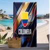 Colombia Football Print Beach Towel Quick Dry Super Absorbent Soft Bath Towel for Swimming Beach Travel Fan Souvenir Gift