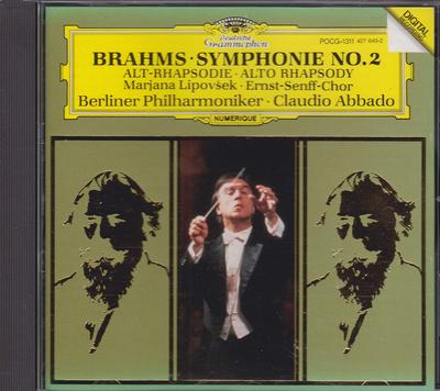 CD BERLINER PHILHARMONIKER  Symphony No. 2 In D Major POCG1311 Japan ObiClassical Used