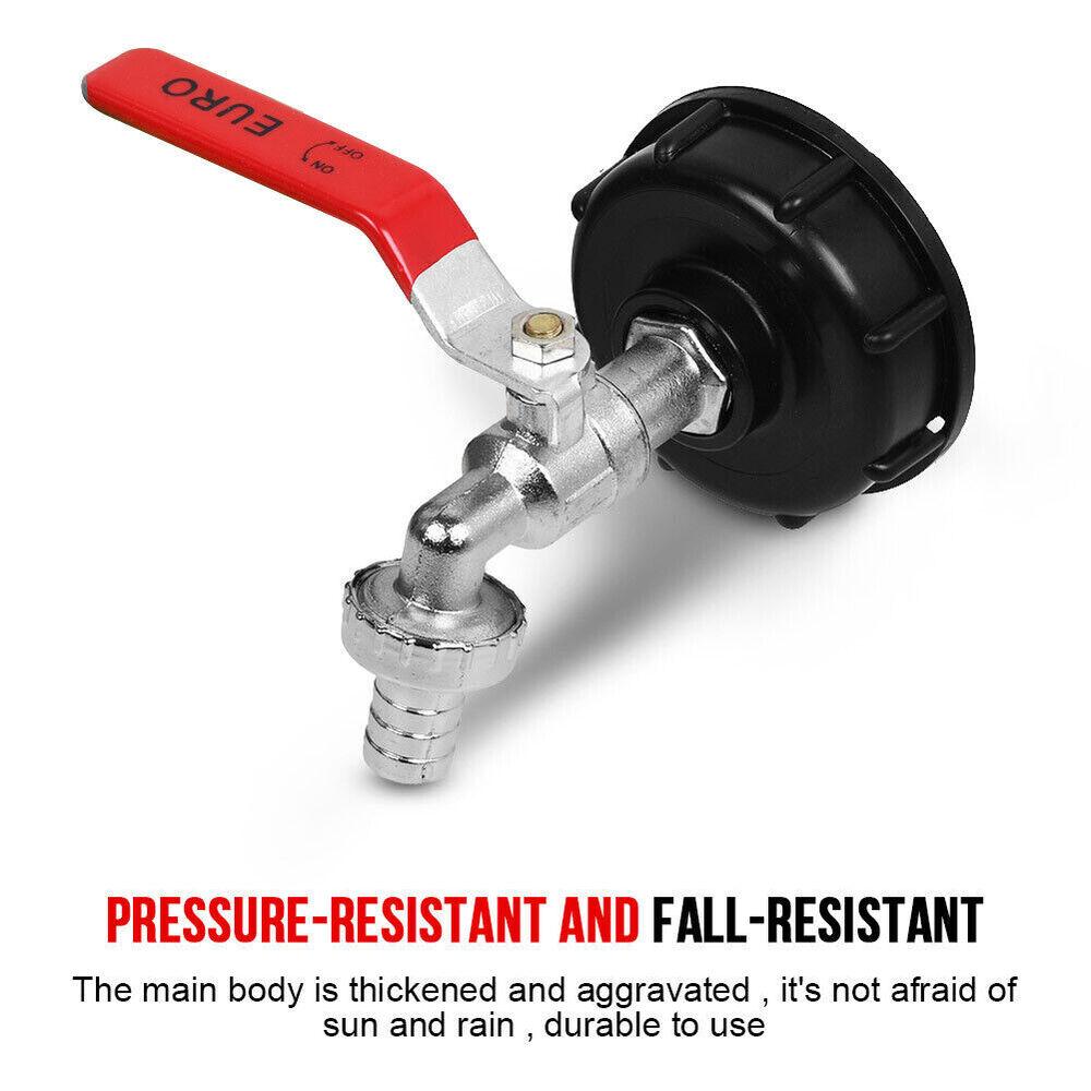 Ersatz Ventilanschluss Garten Haus Wasserkupplungsadapter Grobgewinde IBC Tankhahn Verbinder