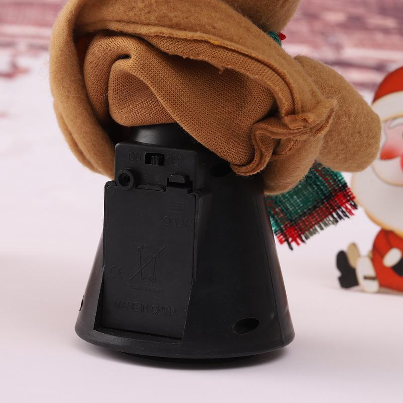 Rotating Reindeer Singing Santa Claus Christmas Toy Gift