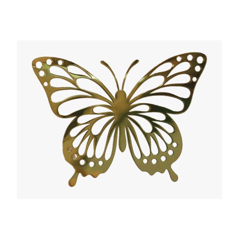 5Sheets Elegant Butterfly Metal Stickers Resin Mold Fillers Jewelry Making Materials Filling Epoxy Resin Supplies