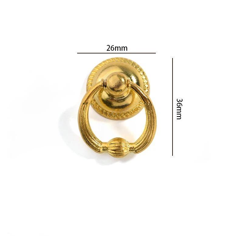 Heavy Duty Retro Drawer Ring Pulls Zinc Alloy Multiple Vintage Styles for Bathroom Wardrobe Cabinet Home Decor