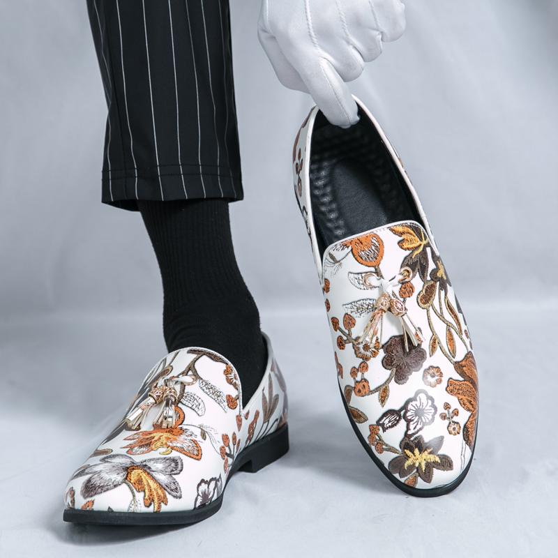 New Black Yellow New Dress Shoes for Men Lace-up Designer Party Business Office Oxfords Pointed Toe Big Size 2024 Autumn Loafers