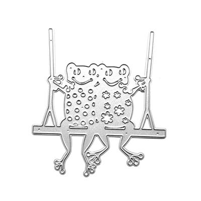 Seesaw Frog Metal Cutting Dies Scrapbooking Stencil Die Cuts Card Embossing DIY Photo Album Template Mold Decoration