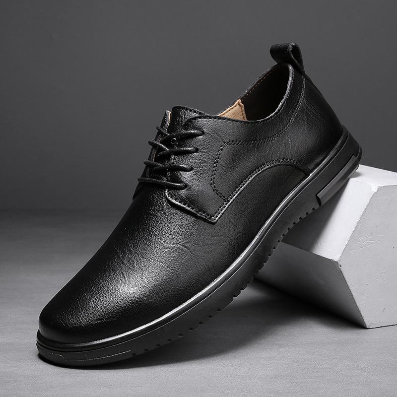 Men's Shoes 2025 Summer New Fashion Travel Dress Casual Leather Shoes Men's High Quality Large Size Gentleman Derby Shoes