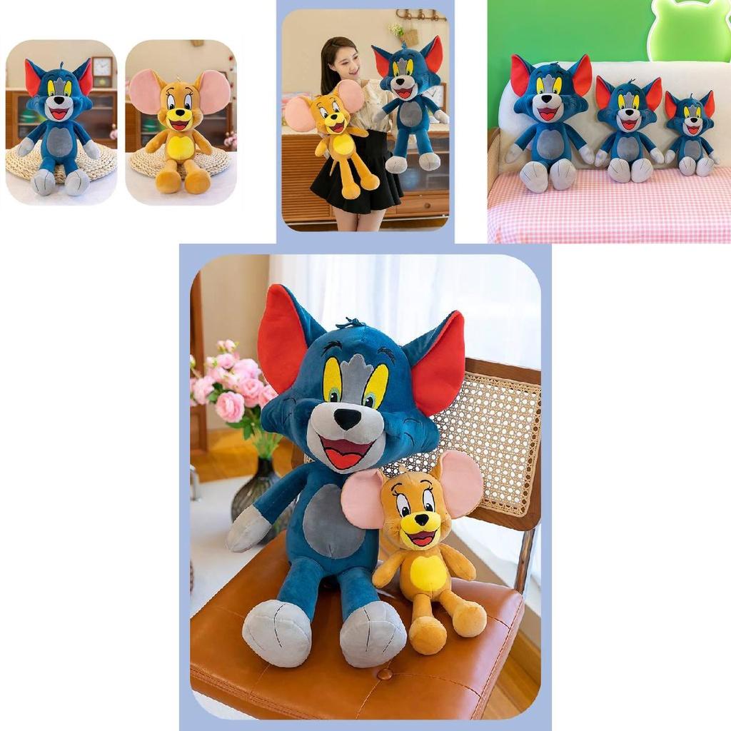 Tom und Jerry Plüschtier Kissen Stoffpuppe Kinder Valentinstagsgeschenk Cartoon