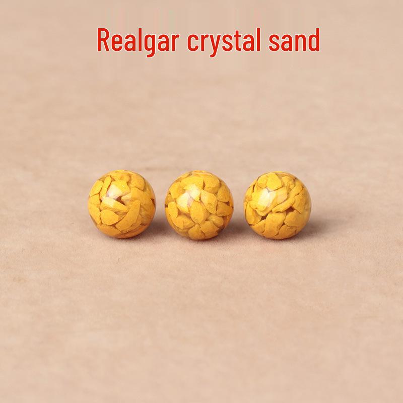 Императорский Пурпурно-Золотой Киноварный Браслет со Знаками Зодиака - Унисекс Кристаллический Песочный Бисер DIY Аксессуар