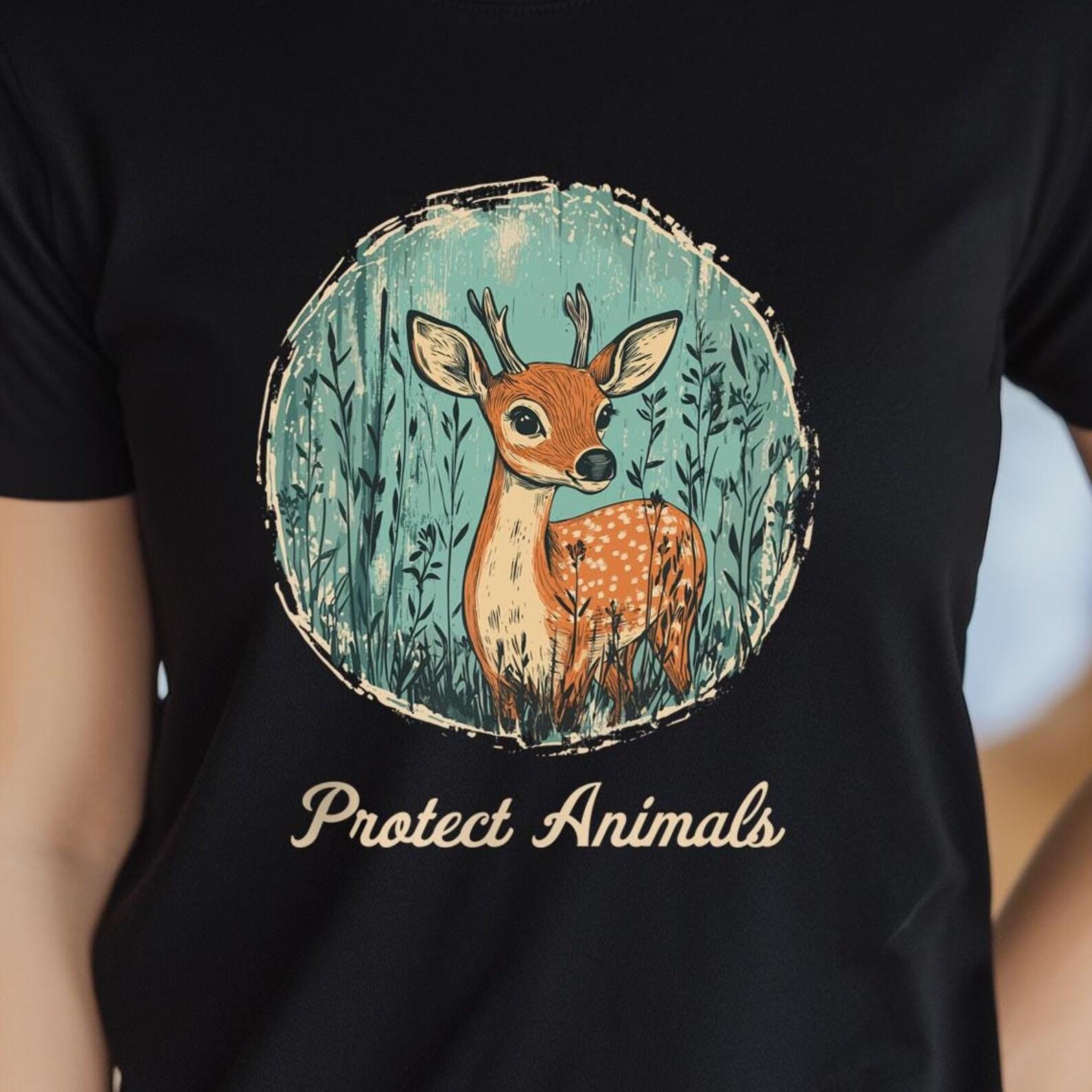 Animal Protection Unisex T-shirt, Animal Rights Shirt, Protect Wildlife Tee, Animal Lover Gift, Nature Conservation Clothing 4XL