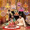 Festival Paper Diwali Hanging Decorations Elephant Paper Spiral Party Decor