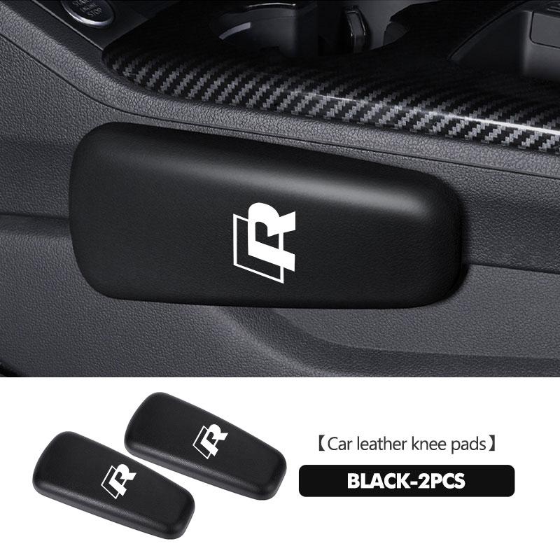 137For Volkswagen VW Leather Car Pillow Car Knee Pad Elastic Memory Foam Leg Pad Passat B5 B5.5 2000- 2007 2008 2009 2010 Touareg