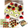Holz-Insekten-Marienkäfer-Zuordnungsspiel für Kinder Pädagogisch Feinmotorik Gleichgewicht Eltern-Kind-Spiel