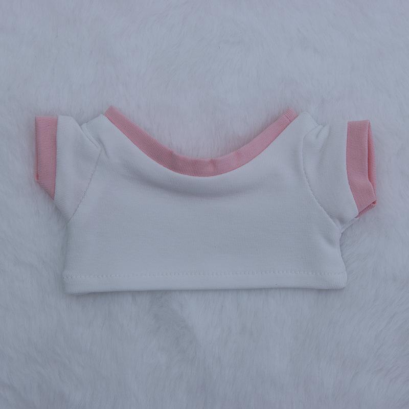 Versatile Color Block T-shirt for 10-20cm Cotton Doll Plush Toys