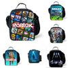 Modern Simple Design Roblox Lunch Bag Foldable Insulated Oxford Cloth Shoulder Bag
