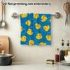 Rubber Duck Print Bath Towel, Soft Absorbent Kids Shower Towel