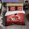 Biancheria da Letto a Tema Cristiano Ronaldo Set 3 Pezzi Copripiumino Biancheria da Letto Decorativa per Stanza Adolescenti Decorazione Casa