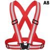 Highlight Reflective Straps Night Running Riding Clothing Vest Adjustable Safety Vest Elastic Band For Adults And Children