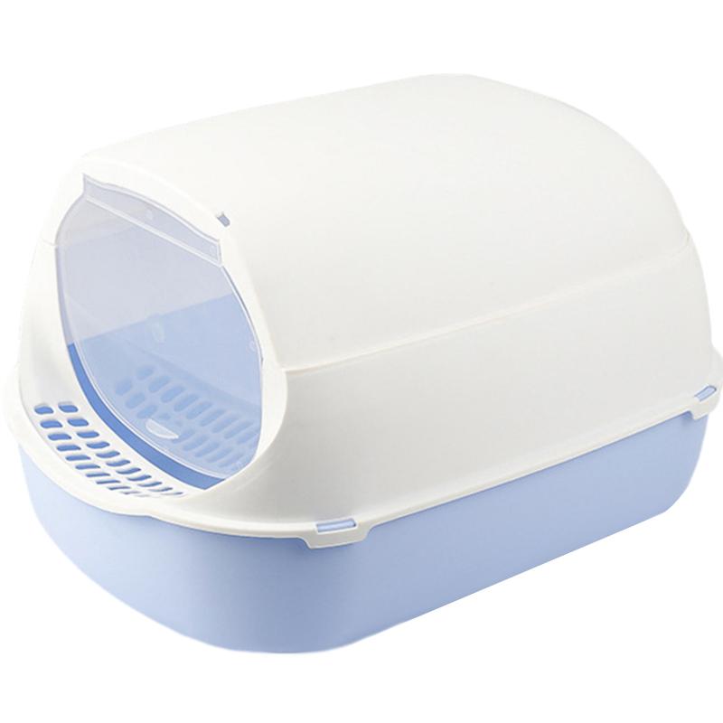 New Fully Enclosed Cat Litter Box With Shovel Pet Litter Box Large Capacity Cat Toilet Litter Box Closed Sandbox Pets Supplies