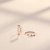 Premium Zircon Pearl Earrings Without Earrings, Women's Simple and Cold Wind Earbone Clips, Korean Personalized Earrings.
