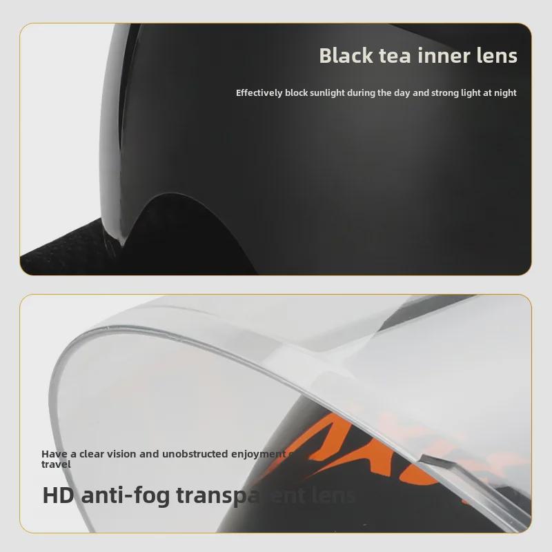 A1 3C Certified Electric Motorcycle Helmet - Four Seasons, Winter Warm, Unisex Full Helmet