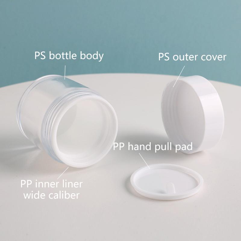 20/30/50g Refillable Cream Jars – Round Containers for Face Cream, Lotion, Body Butter, and Makeup