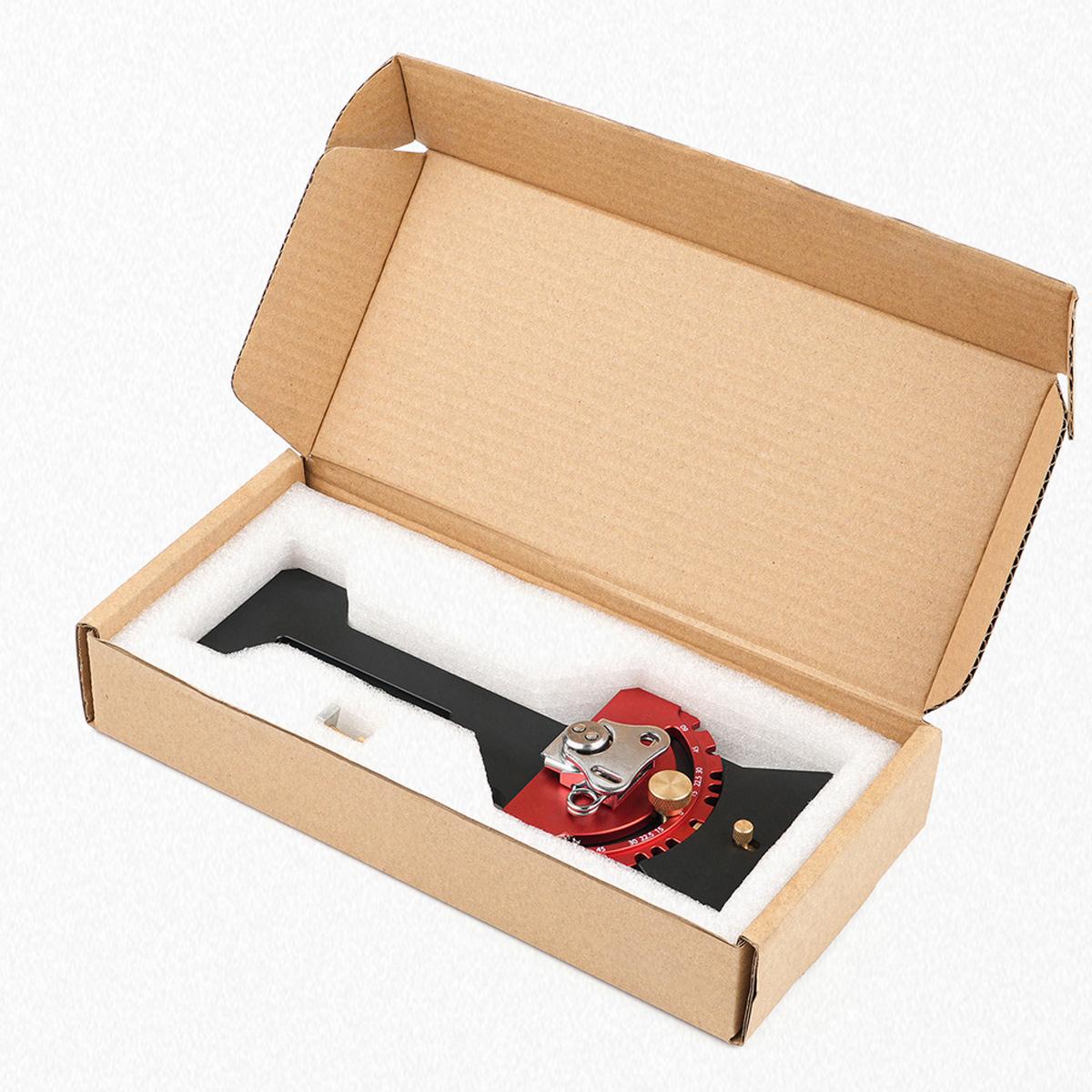 

Adjustable Bidirectional Angle Rail Saw Backer, Aluminum Alloy Quick Positive Angle Stop Saw Guide Rail for Fast Easy 90° Bevel 1pc