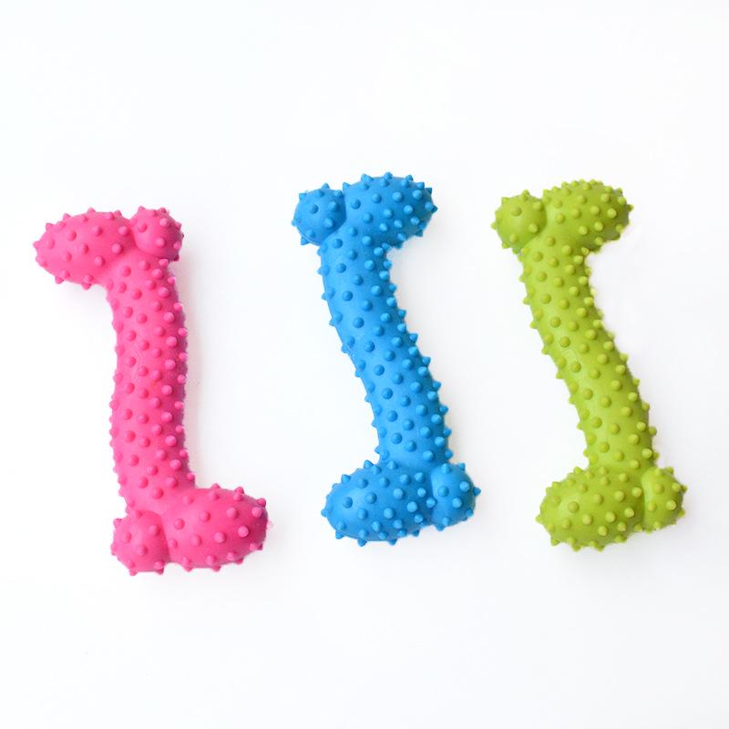 

Прочная интерактивная пищащая игрушка для собак для чистки зубов - Подходит для маленьких, средних и крупных собак