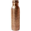 RATNA Copper Drinking Water Bottle, 100% Pure Copper Hammered Water Bottle with Lid, Ayurvedic Copper Water Bottle, Copper Water Container, Drinking W