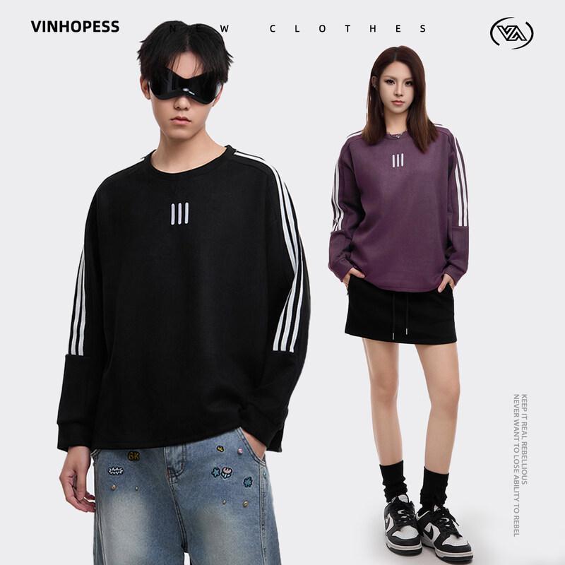 Weihongsi Couple s Loose Fit Casual Sweatshirt L