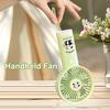 Handheld Fan USB Rechargeable 3-Speed Cute Personal Mini Fan with LED Light