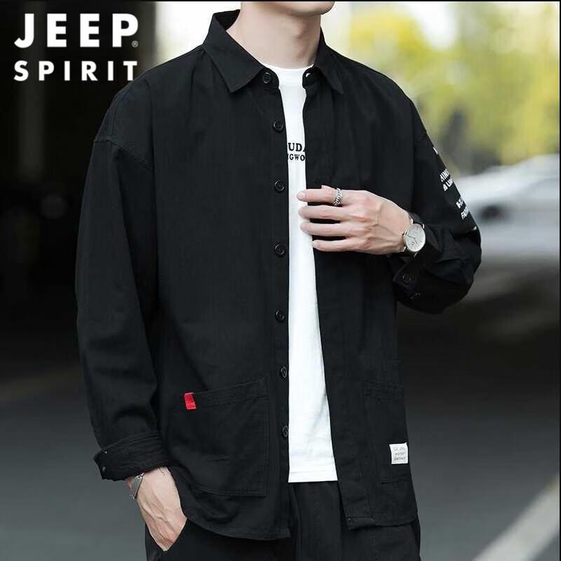JEEP SPIRIT Men s Cotton Long-Sleeve Casual Shirt XL