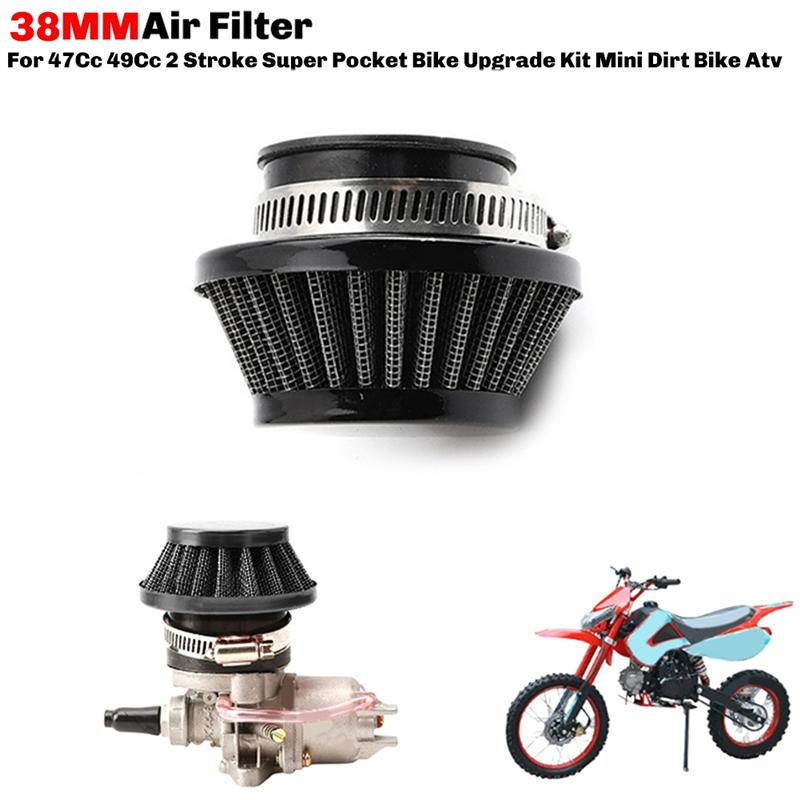 Air Filter For Motorized Bicycle Push Mini Moto Pocket Bike ATV Quad Motorcycle 38MM Universal
