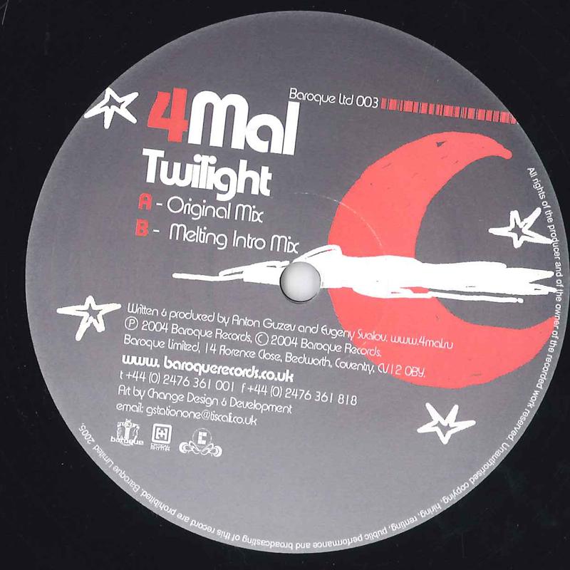 

12inch Record 4MAL - Twilight BARQLTD003 BAROQUE 2005 UK Dance & Electronica Used