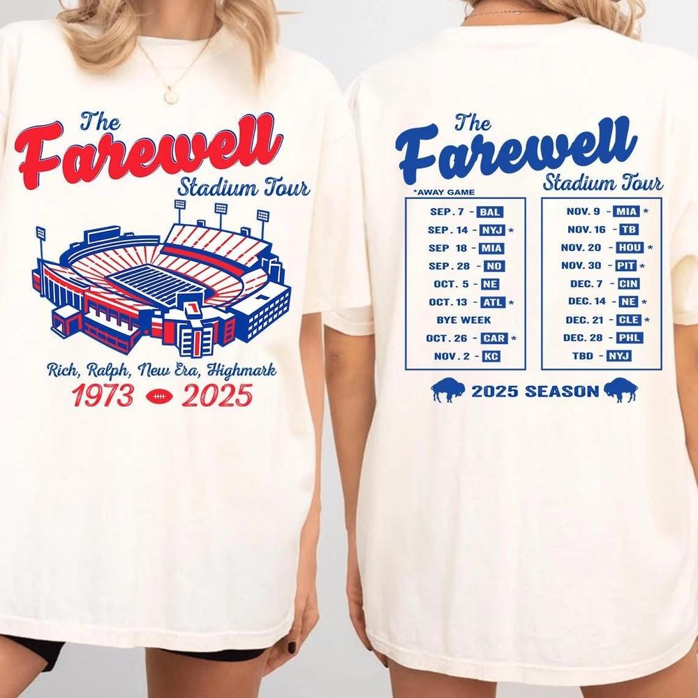 

Farewell Stadium Tour Double Sided T-Shirt, Football Tour Shirt, Gift for Fans M