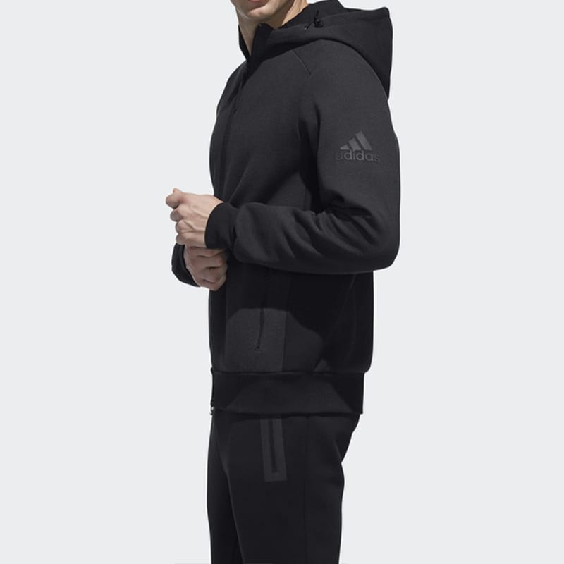 adidas Jackets Men's Black Hooded Moderate Other DW4590