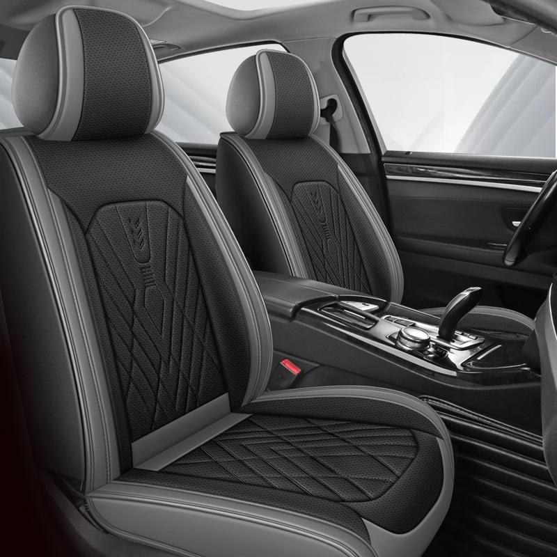 Universal Leather Car Seat Cushion: Durable, Full Wrap, All-Season Cover for Small Cars, SUVs, and Sedans