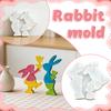 Silicone Mold Easter Bunny Casting Mold,  Bunny Silicone Mold Easter Mold Silicone Easter Mold