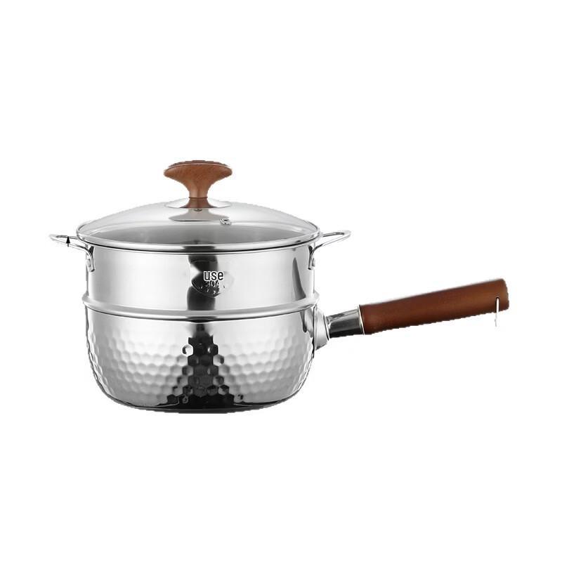 Yicang 3-Ply Stainless Steel Yukihira Milk Pot and Steamer Set