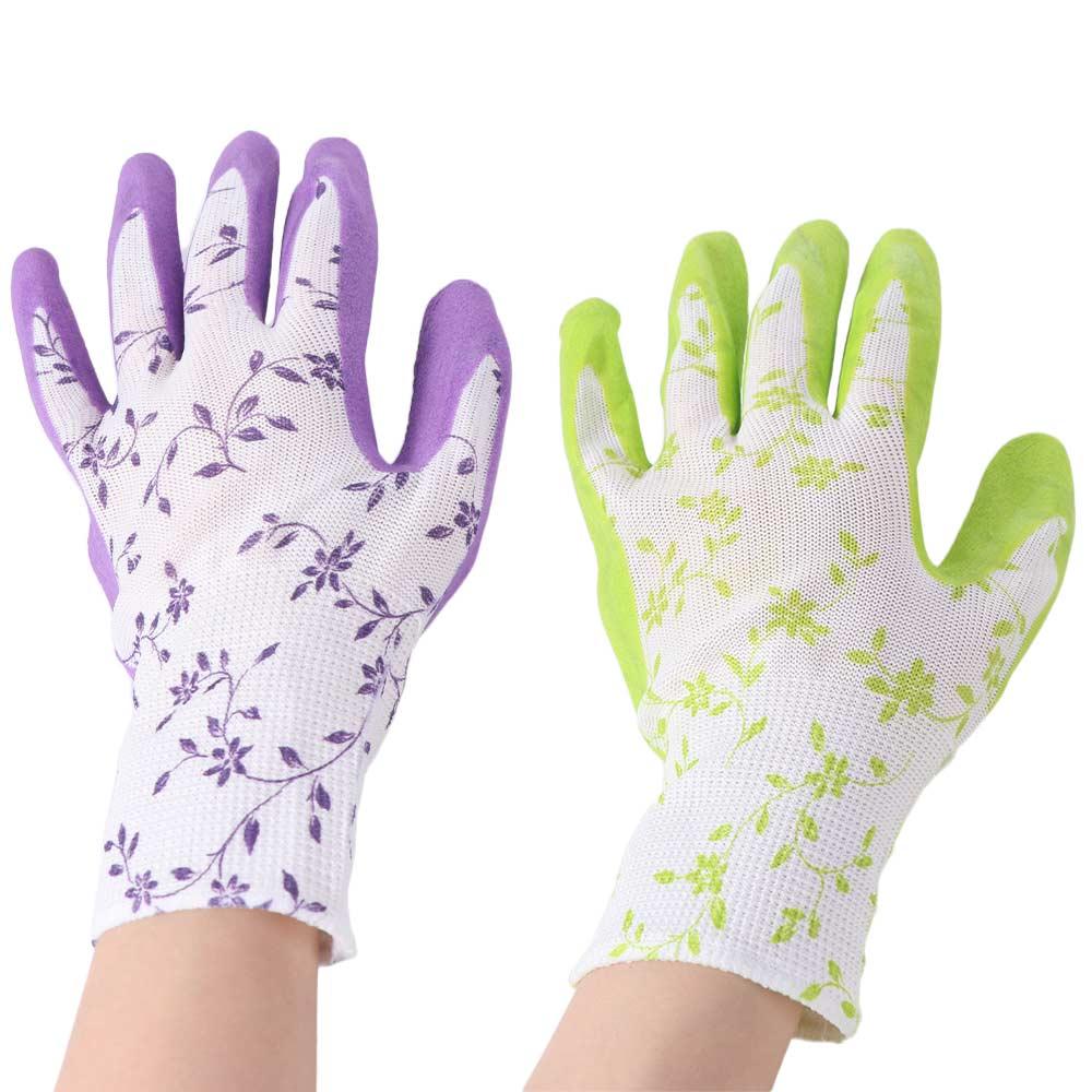 3Pairs Breathable Latex Foam Gloves Comfortable Working Glove Durable Gardening Gloves  For Women