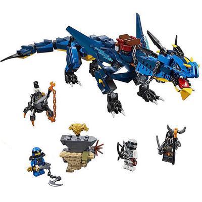 500+ PZ Blocchi Costruzioni Ninja Drago Blu Jet Tuono Giocattolo Ninja Go Giocattolo Compatibile Minifigure Puzzle per Bambini Assemblaggio Giocattolo Educativo Regali per Ragazzi