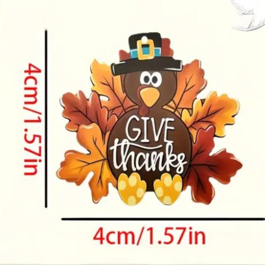 Cross-border new turkey earrings flat acrylic Thanksgiving party autumn maple leaf cartoon animal turkey earrings