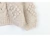 Handmade Chunky Cable Knit Wool Sweater - Heart Pattern Loose Fit