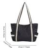 Korean Polka Dot Shoulder Bag For Women Retro Fashion Large Capacity Tote Bag Literary Work Commute Versatile Canvas Handbag