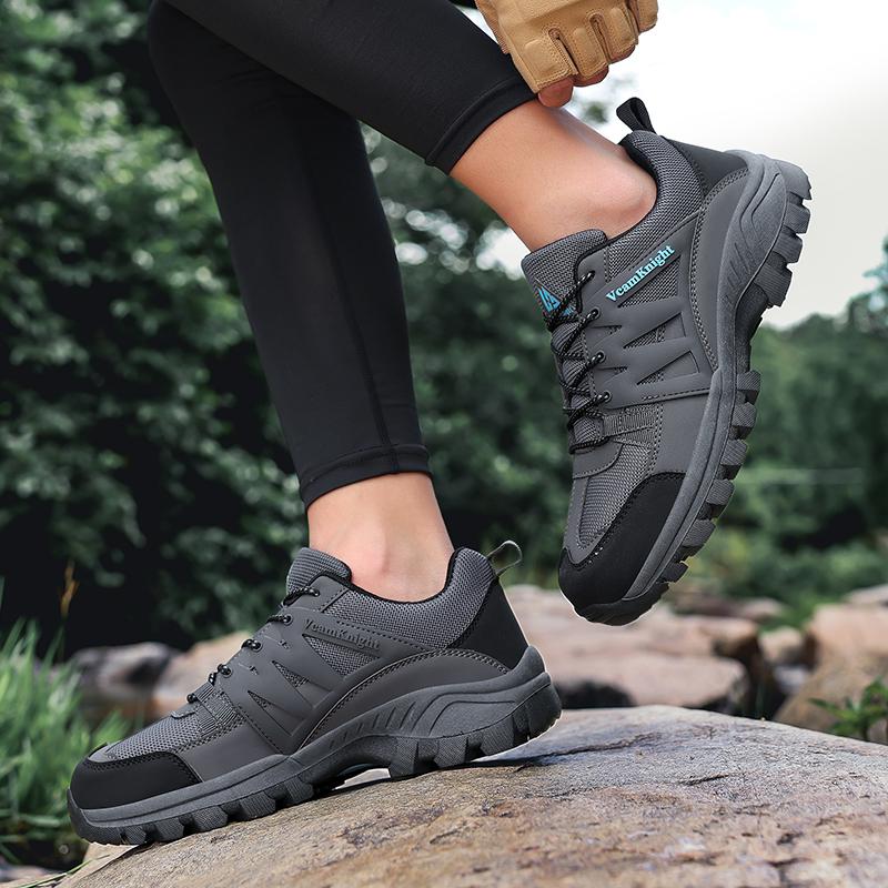 2025 New Men's Hiking Shoes Suede Leather Outdoor Shoes Wear-resistant Men Trekking Walking Hunting Tactical Sneakers