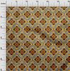 oneOone Cotton Flex Green Fabric African Sewing Material Print Fabric by The Yard 40 Inch