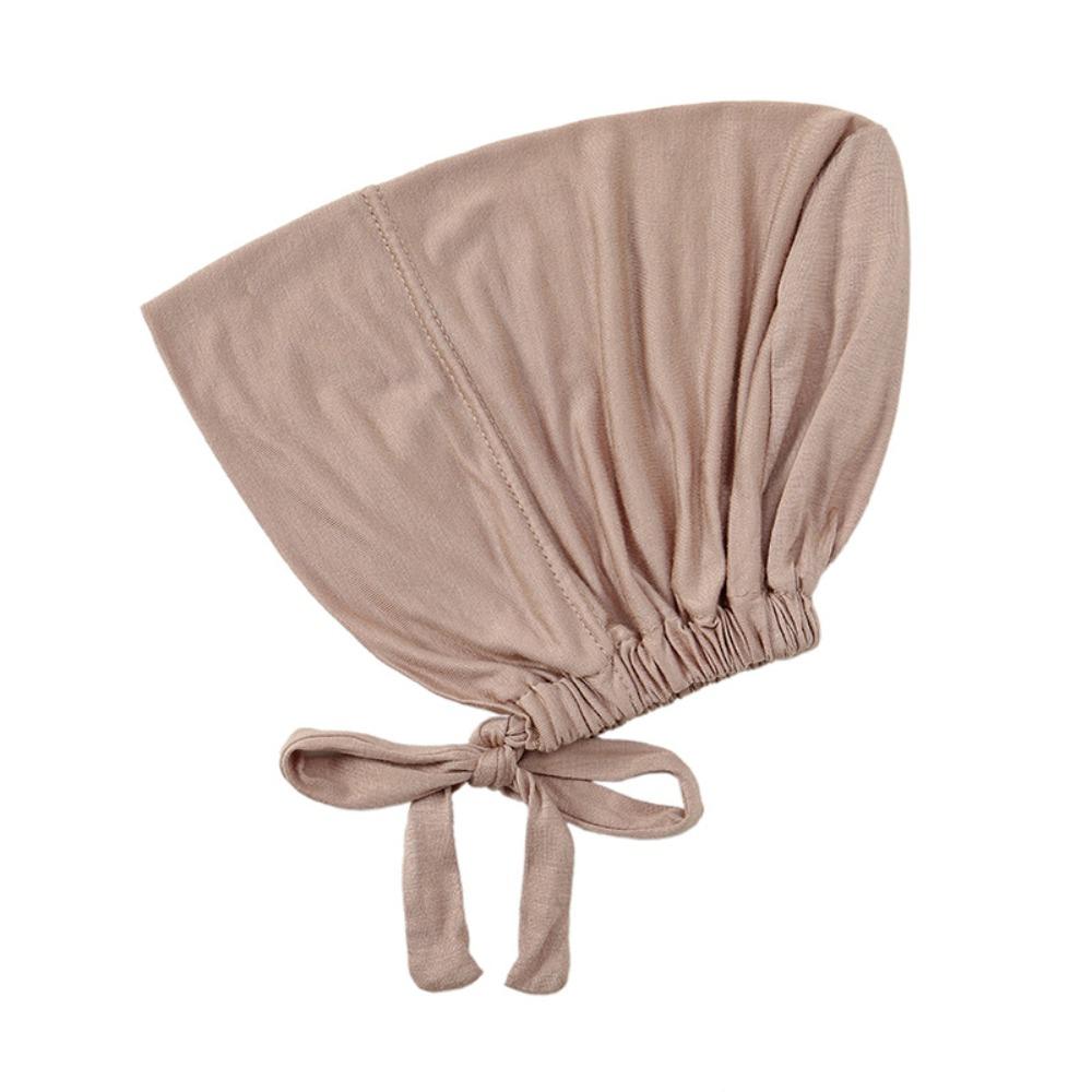 Solid Color Modal Headscarf Soft Modal Hijab Caps Inner Cap Islamic Underscarf  Islamic Headwear