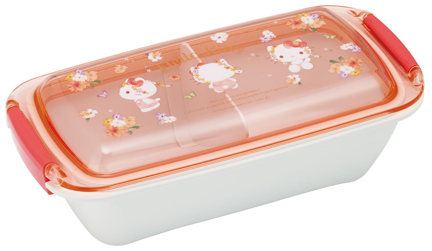 

Skater Bento Easy to Single 530ml Domed Dishwasher and Microwave Made in Sanrio Hello Pastel Vivid Watercolor Floral Box, Biomass, Clean, Tier,