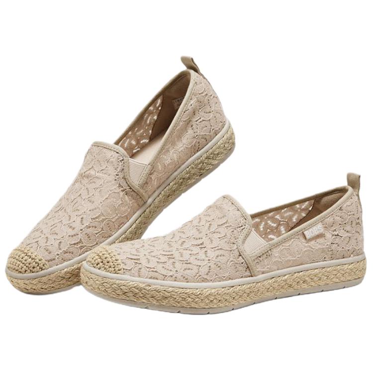 Skechers BOBS Miękkie Wygodne Modne Buty Mary Jane Damskie Beżowe 114046-NAT