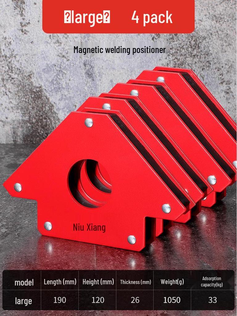 Multi-Angle Magnetic Welding Fixator: 90° Right Angle Triangle Positioning Tool